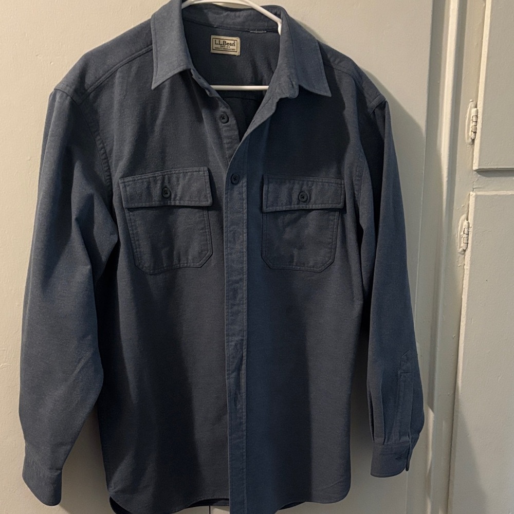 L.L. Bean Light Blue Collared Shirt